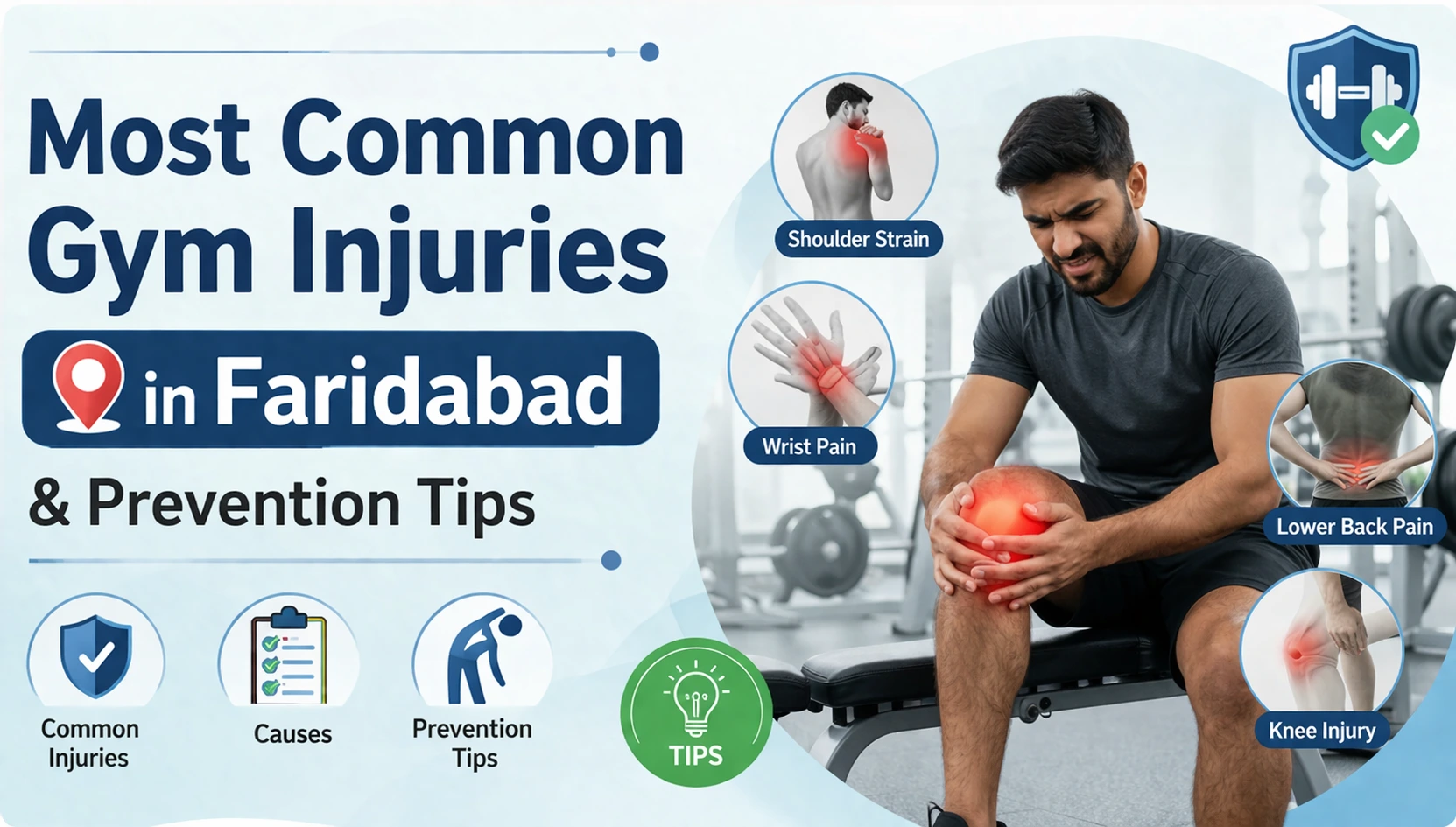 Most Common Gym Injuries in Faridabad